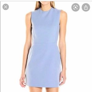 French Connection Light Blue Fit and Flare Dress